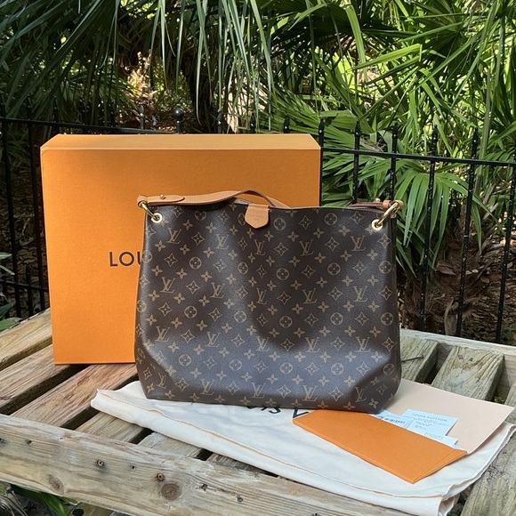 Louis Vuitton Classic Brown Monogram Tote- Graceful mm - Picture 1 of 15